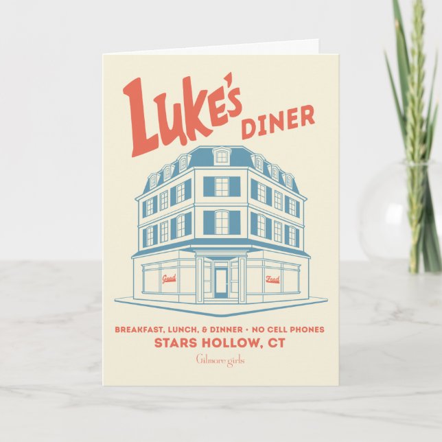 Cartão O Diner do Luke Stars Hollow Design (Frente)