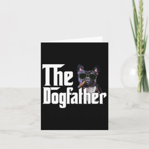 Cartão O Dogfather Bulldog Francês Dono de Cachorro Diver