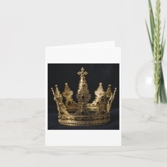 Cartão O Dourado Vinheta Coroa (Frente)