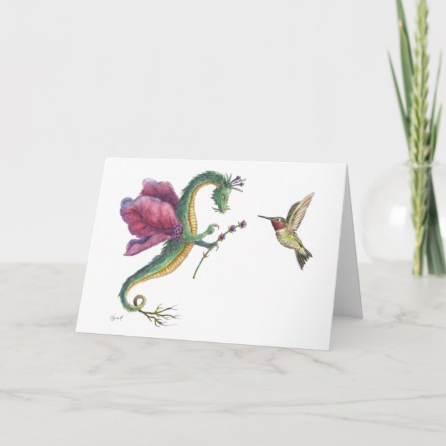 Cartão O Dragão da Lavanda (Frente)