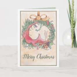 Cartão O Dragão de Natal