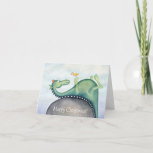 Cartão O dragão e a ave