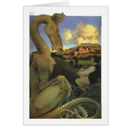Cartão O Dragão Relutante, Maxfield Parrish