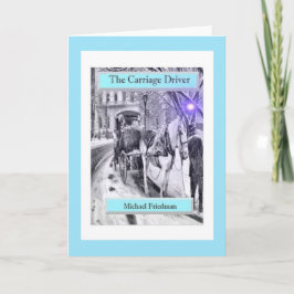 Cartão O driver da Carruagem, placa de saudação dobrada
