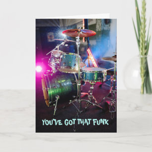 Cartão O Drummer Funky Groove Vai Bem Em Breve