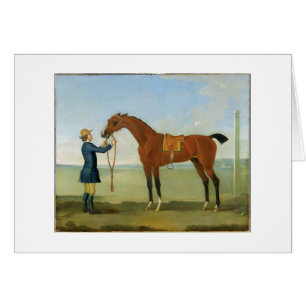 Cartão O duque do vôo Childers de Devonshire, 1742 (oi