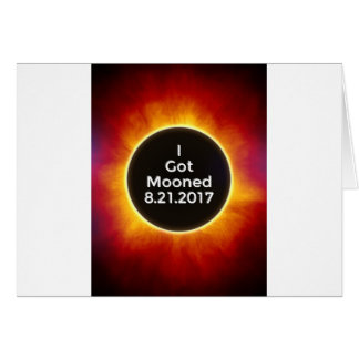 Cartão O eclipse solar americano obtem o 21 de agosto de