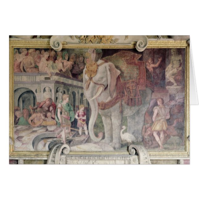 Cartão O elefante real (Frente Horizontal)