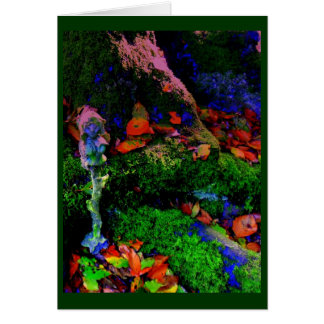 Cartão o elve de madeira