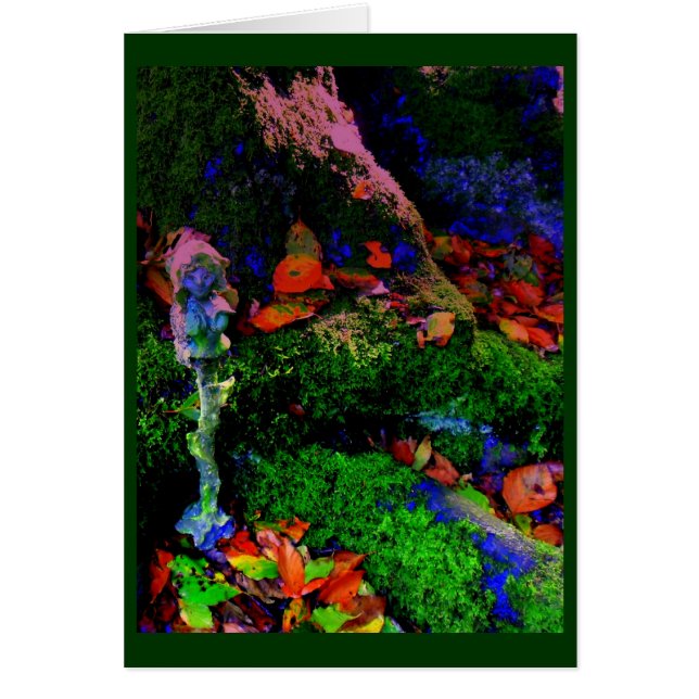 Cartão o elve de madeira (Frente)