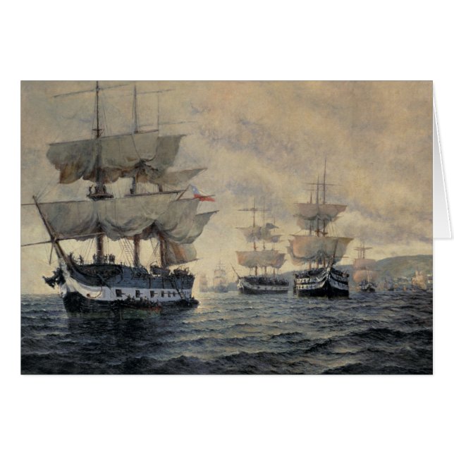 Cartão O embarque da expedição de liberação do Pe (Frente Horizontal)