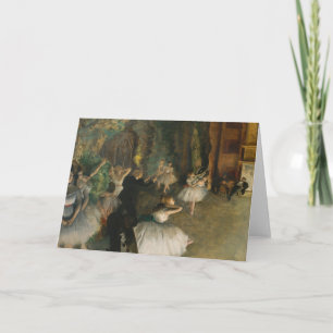 Cartão O ensaio do Balé no palco   Edgar Degas