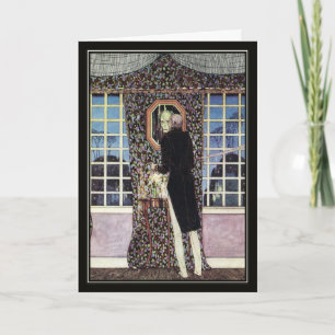 Cartão O Espelho de Kay Nielsen Halloween