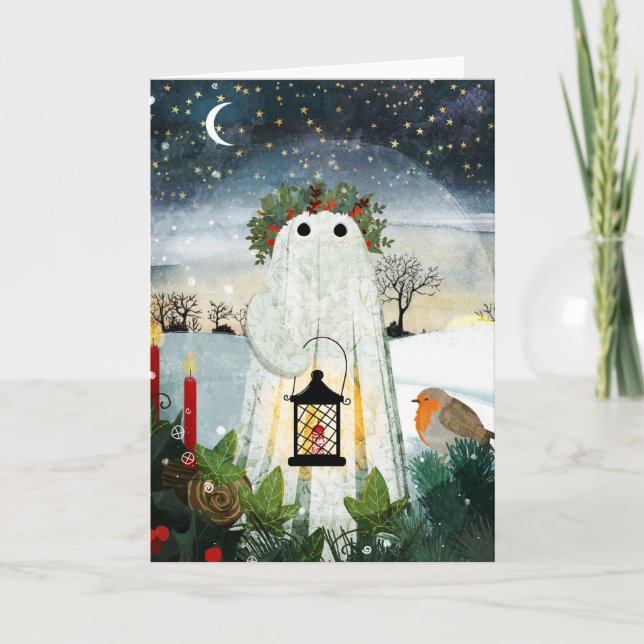 Cartão O Espírito do Solstício de Inverno (Frente)