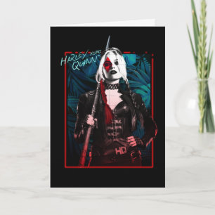 Cartão O Esquadrão Suicida Harley Quinn & Green Ferns