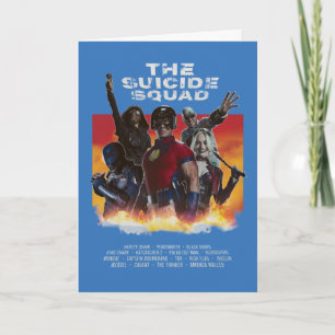Cartão O Esquadrão Suicida Poster de filme com estilo