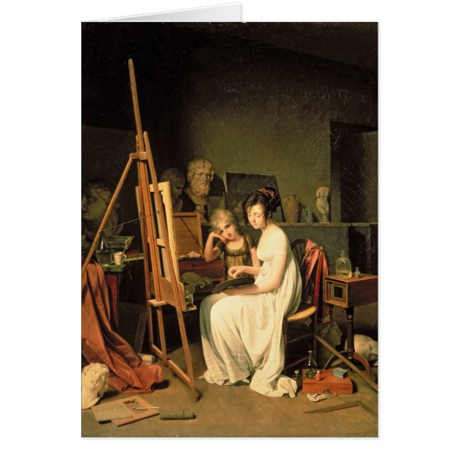 Cartão O estúdio do artista (Frente)