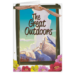 Cartão O Excelente ao ar livre!