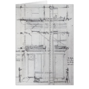 Cartão O exterior da casa de Issac que está sendo pintada