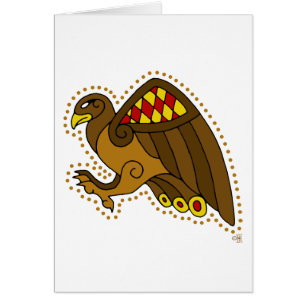 Cartão O falcão celta