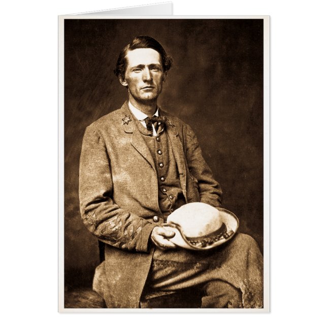 Cartão O fantasma cinzento - Col. John S. Mosby (Frente)