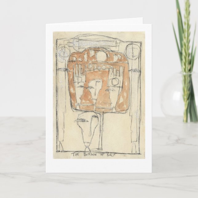 Cartão O fardo do eu. (Frente)