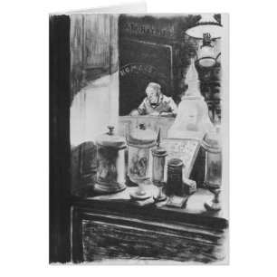 Cartão O farmacêutico Homais