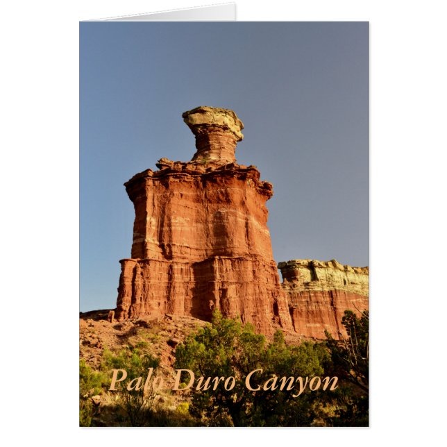 Cartão O farol na garganta do Duro de Palo (Frente)