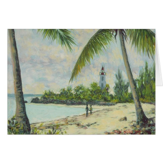 Cartão O farol Zanzibar 1995 (Frente Horizontal)