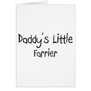 Cartão O Farrier pequeno do pai