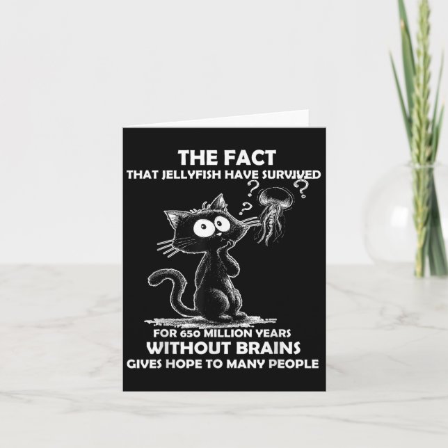 Cartão O Fato De Que A Água-Viva Sobreviveu Durante 650 M (Frente)