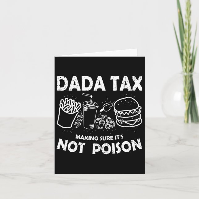 Cartão O Fazer De Imposto Da Dada Certeza Que Não É Dia d (Frente)
