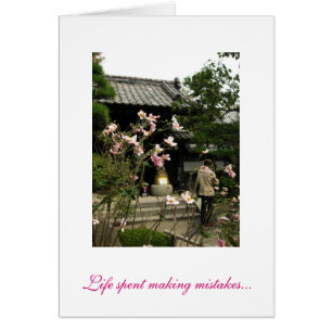 Cartão O fazer gasto da vida confunde…