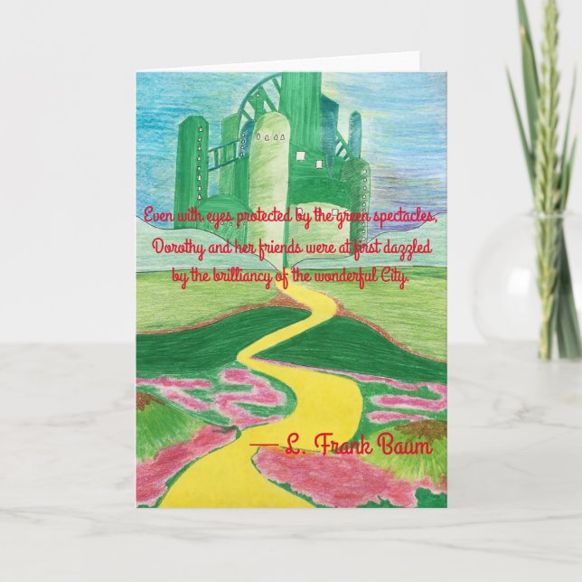 Cartão O Feiticeiro da Arte Oz (Frente)