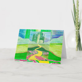 Cartão O Feiticeiro do Trabalho de arte de Oz