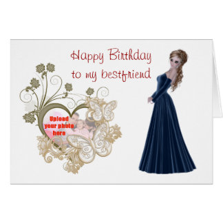 Cartão O feliz aniversario ao melhor amigo adiciona uma