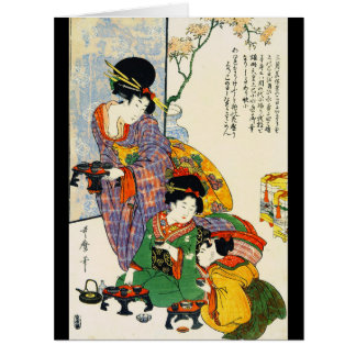 Cartão O festival 1801 da menina