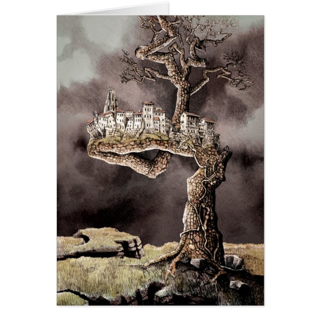 Cartão O fim de um mundo (Frente)