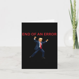 Cartão O Fim De Um Trump De Erro