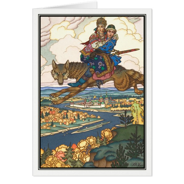 Cartão O Firebird por Boris Zvorykin (Frente)