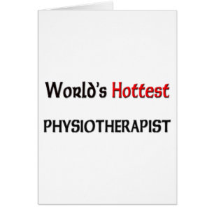 Cartão O fisioterapeuta o mais quente dos mundos