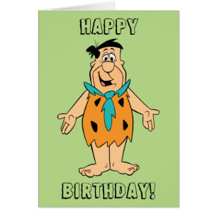 Cartão O Flintstone dos Flintstones   Fred