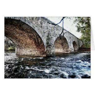 Cartão O fluxo cruza-se abaixo sobre