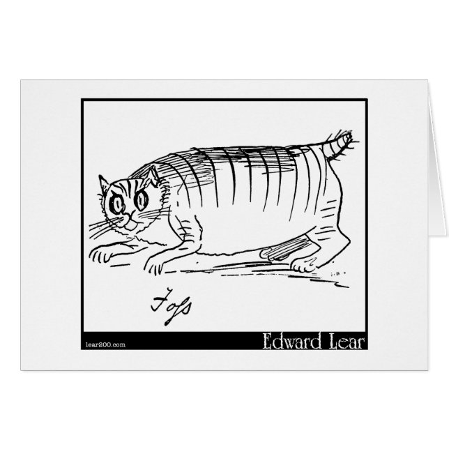 Cartão O Foss de Edward Lear (Frente Horizontal)