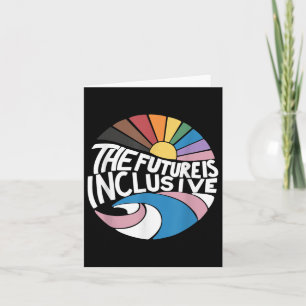 Cartão O Futuro É O Orgulho De Direitos Gay Lgbt Inclusiv