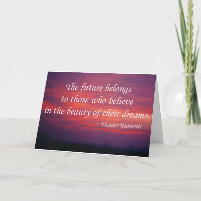 Cartão O futuro pertence (Frente)