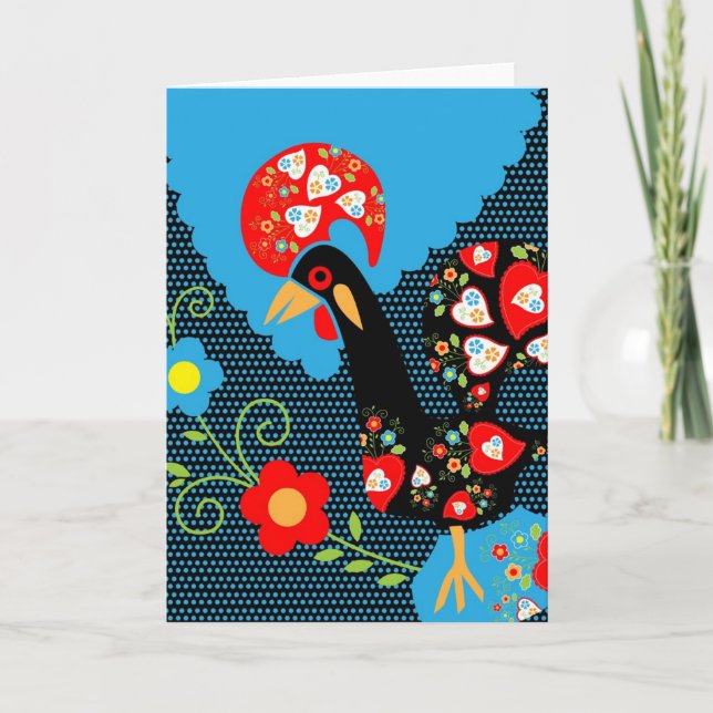 Cartão O galo de Portugal (Frente)