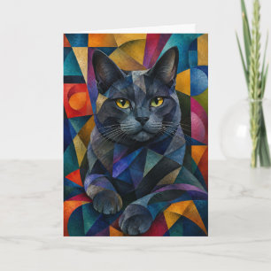 Cartão O Gato Cubista