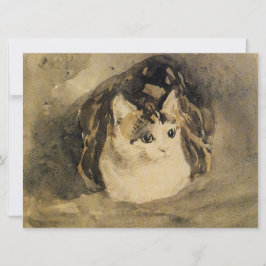 Cartão O Gato (de Gwen John)