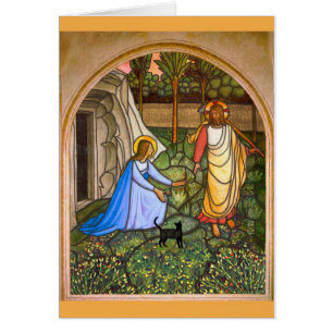 Cartão O gato de Yeshua: Gato do Fra Angelico